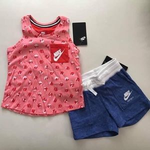 Nike Girl shorts sleeveless top outfit 6231